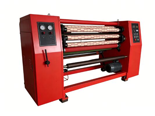 Super Clear Tape Slitting Machine Stable Running Pneumatic Control for OPP Soundless Tape Rolls