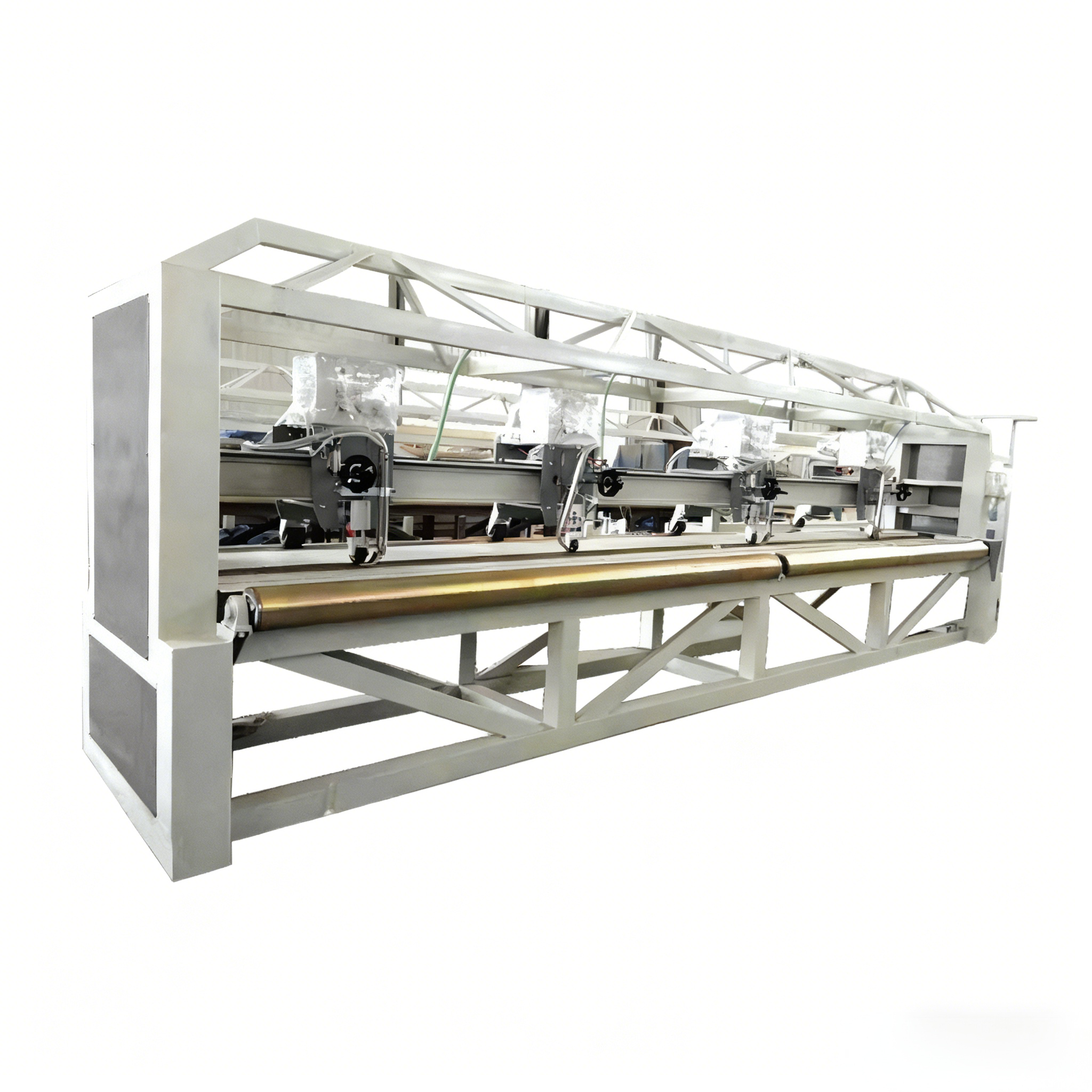 High Output Multi Head PVC Tarpaulin Welding Machine Plastic Tarpaulin Making Line 100m Min