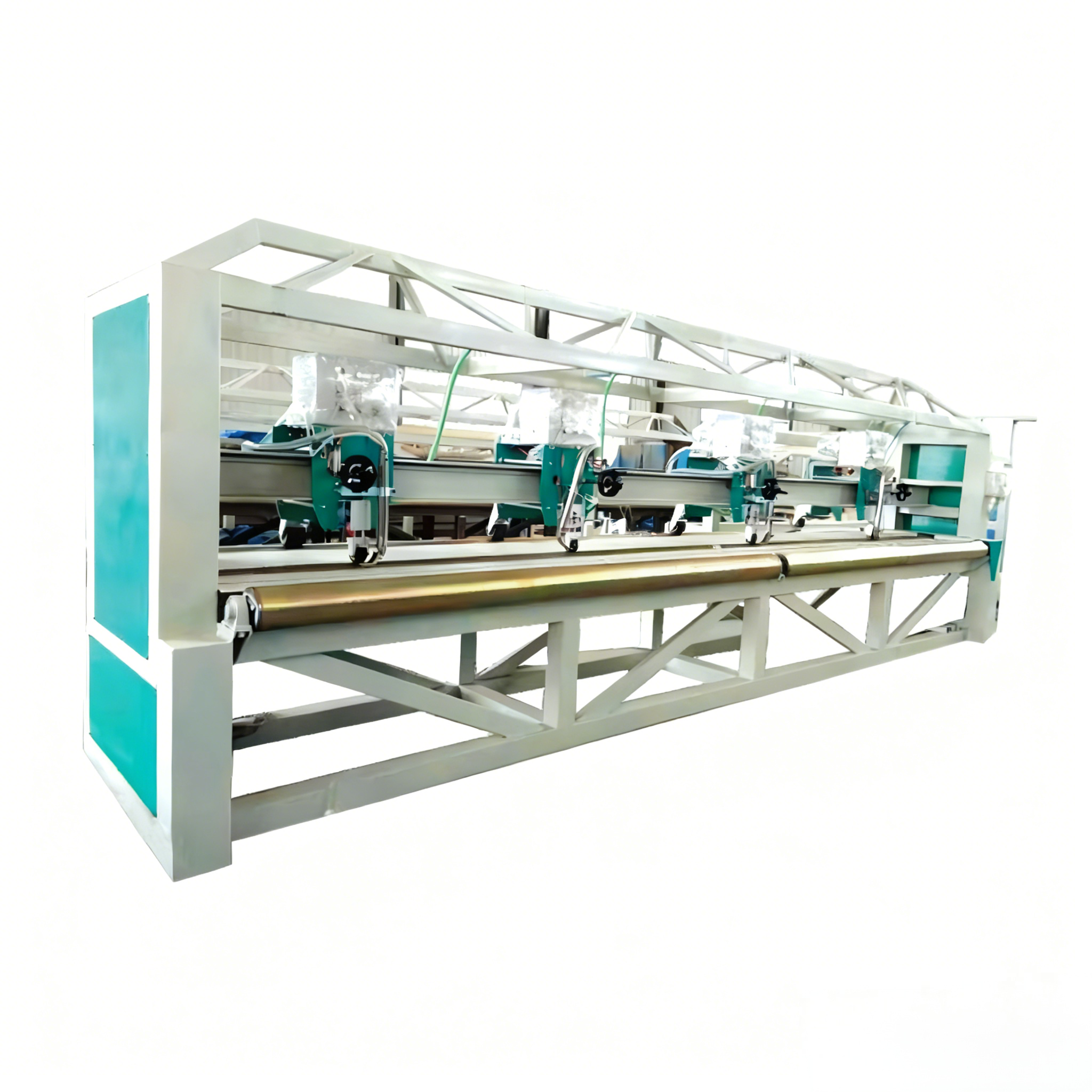 High Speed Multi Head PVC Tarpaulin Making Machine Reliable Plastic Tarpaulin Welding 100m Min